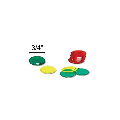 hand2mind Transparent Counters Classroom Kit, Plastic Bingo Chips, Math Bingo Tokens, Math Manipulatives for Preschool, Counters for Kids Math, Childrens Counting Manipulatives (Set of 5,000)
