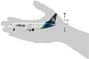 Daron Alaska Airlines Airport Playset with Die-Cast Metal Model Airplane with Plastic Parts, Cars and Transportation Toys for Kids Ages 3+