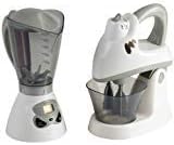 Constructive Playthings Play Kitchen Appliances, Kids Blender and Mixer Toy, Realistic Designs, Developmental Toddler Toys, Ages 3 Years and Up