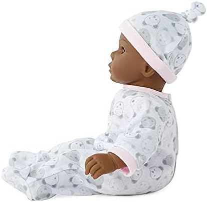 Madame Alexander 14" Adoption Day Baby Girl Doll, Dark Skin Tone, Brown Eyes (20454)