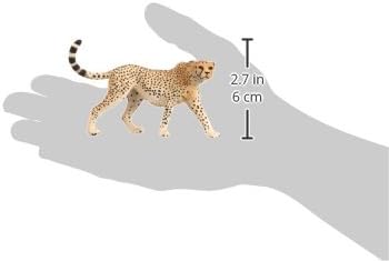 Schleich Wild Life Realistic Female Cheetah Figurine - Authentic and Highly Detailed Wild Animal Toy, Durable for Education and Fun Play for Kids, Perfect for Boys and Girls, Ages 3+
