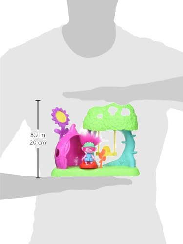 Fisher-Price Imaginext DreamWorks Trolls Toys Flower Fun Campsite Playset with Poppy Figure for Pretend Play Kids Ages 3+ Years