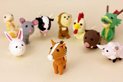 YACHIYO DAISO Soft Clay Lightweight Fluffy Packs (14 Set, White)
