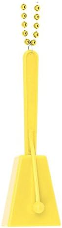 Yellow Clacker Plastic Necklace - 36" (Pack Of 1) - Ideal For Parties & Events