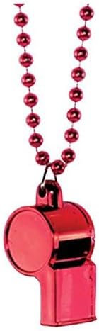 WHISTLE ON CHAIN RED (12/576)