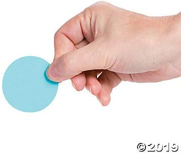 Fun Express Paint Chip Paper Circles - 1200 Pieces - Educational and Learning Activities for Kids