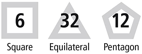 Polydron Kids Frameworks Platonic Solids Set in Multicolored - Geometry Educational Construction Toy Building Kit - 6+ Years - 50 Pieces