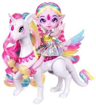 Magic Mixies Pixlings Shimmerverse Series, Create & Mix Potion to Reveal Unia The Unicorn Pixling & Rainbow Star The Pegacorn, This Beautiful 6.5" Pixling Doll Appears Inside The Potion Bottle