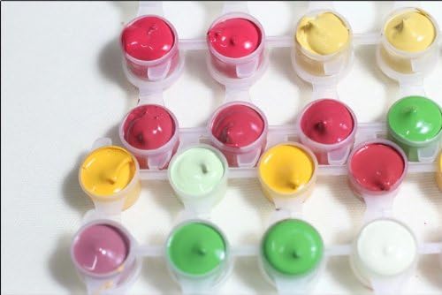 Diy oil painting, paint by number kits for kids - Tiger 8"X8".