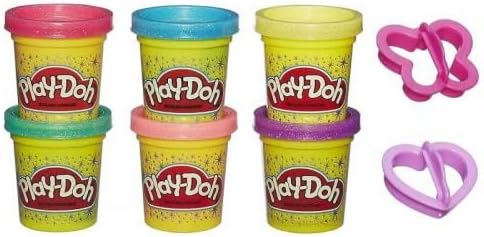 Play-Doh Sparkle Collection with 6 Non-Toxic Colours