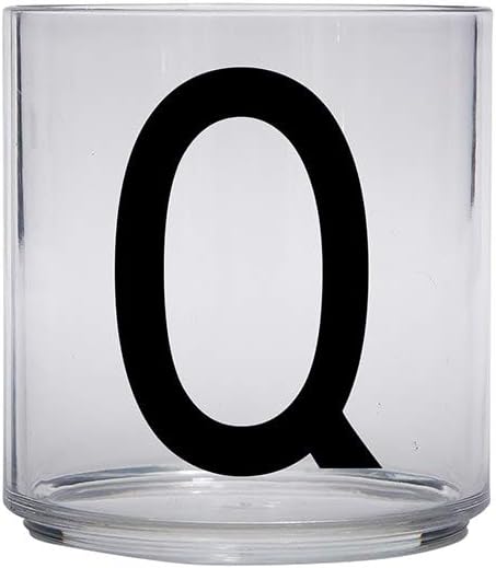Design Letters Tritan Dinnerware Cups for Kids A-Z 6 Oz| Kids Glass Designed in Denmark for Baby feeding | Toddler Cup for Drinking | Unbreakable Tableware for Baby|Stackable Tumbler Cup BPA/BPS Free