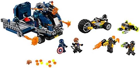 LEGO Marvel Avengers Truck Take-Down 76143 Captain America and Hawkeye Superhero Action, Cool Minifigures and Vehicles (477 Pieces)