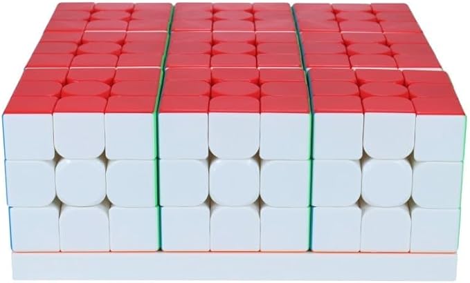 CuberSpeed MoYu Cube Mosaic Art Gallery 3x3 Speed Cube Set of 9pcs 3x3x3 Puzzle Party Toy Stickerless 55mm Magic Cube Gallery 5.5CM