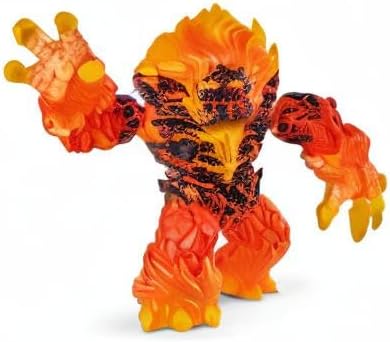 Schleich Eldrador Creatures Mythical Lava Monster - Firey Lava World Posable Lava Smasher Fantasy Action Figure with Posable Arms and Jaw, Highly Durable Toy for Boys and Girls, Gift for Kids Ages 7+
