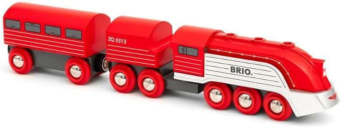 BRIO World 33557 - Streamline Train Set | 3-Piece Wooden Toy Set | Designed for Speed | Fine Craftsmanship | Great for Kids Ages 3 and Up
