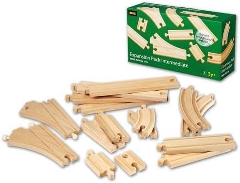 BRIO World 33402 Expansion Pack Intermediate - Wooden Train Set for Kids | Enhances Creativity | Compatible with All BRIO Train Sets | FSC Certified | Ideal for Ages 3 and Up
