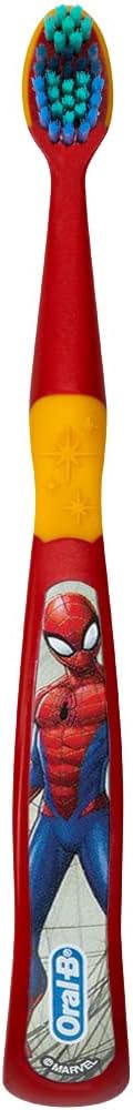 Colgate Marvel Spider-Man Toothbrush, 3+ YRS, Extra Soft (Colors & Characters Very) - Pack of 3