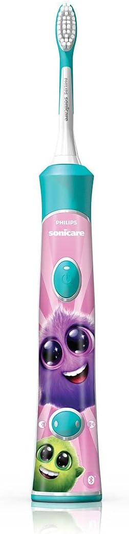 Philips Corded Electric Sonicare Kids Rechargeable Toothbrush with Built-in Bluetooth 2-Pack