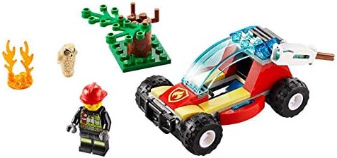 LEGO City Forest Fire 60247 Firefighter Toy, Cool Building Toy for Kids (84 Pieces)