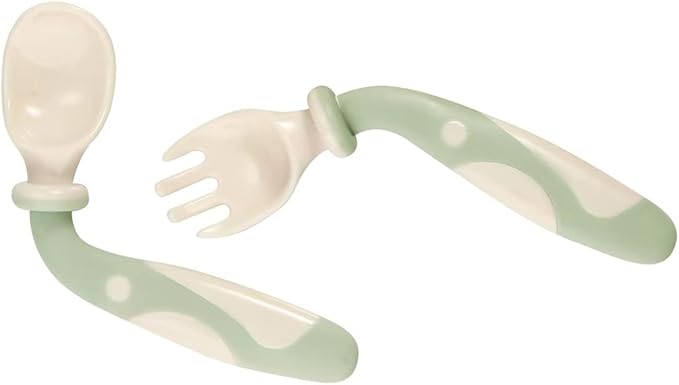 PandaEar Baby Bendable Spoons and Forks set 6 Pack| Training Learning Self-Feeding Baby Spoons First Stage for Kids Toddlers Children and Infants| BPA Free| Easy Grip Fork Tableware