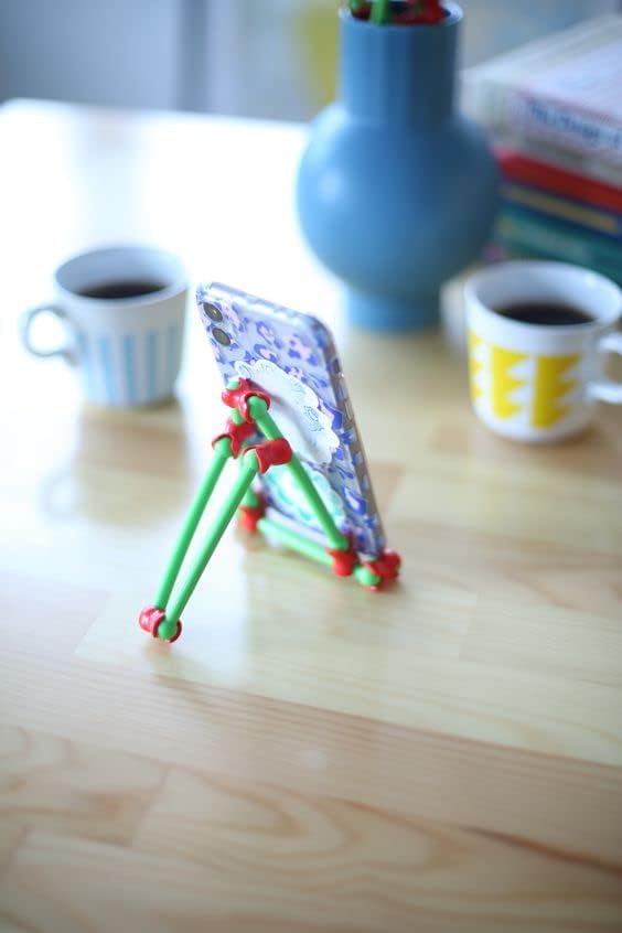 Open-Ended Educational Construction Arts and Crafts Building Toy Kit DIY Imaginative Recycling Toy-Making kit for Kids of All Ages Advanced 64 Pcs Set