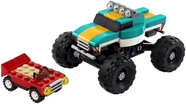 LEGO Creator 3in1 Monster Truck Toy 31101 Cool Building Kit for Kids (163 Pieces)