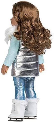 Adora Amazon Exclusive Amazing Girls Collection, 18” Realistic Doll with Changeable Outfit and Movable Soft Body, Birthday Gift for Kids and Toddlers Ages 6+ - Ice Skating Ava