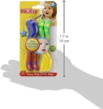 Nuby Spoons and Forks , Colors May Vary, 4 Count