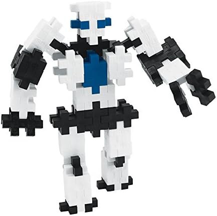 Plus Plus 3D Puzzle Stem Figure Building Block Kit, Science Toy for Kids, 70 Interlocking Pieces - Robot Mini Maker Tube