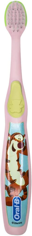 Oral-B Baby Manual Toothbrush, Pooh Characters, 0-3 Years Old, Extra Soft (Characters Vary) - Pack of 4