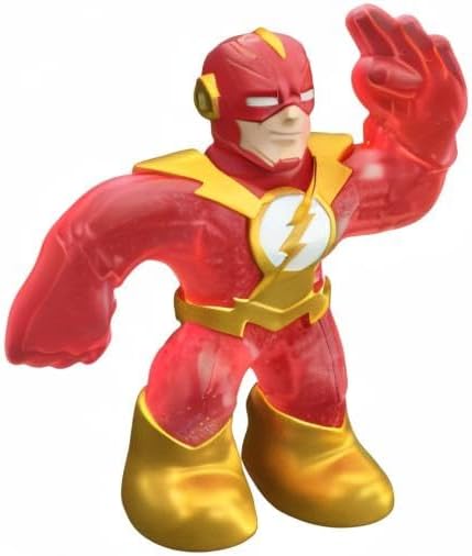 Heroes of Goo Jit Zu Goo Shifters DC Super Hero Stretchy Action Figure Gold Charge Flash. Incredibly Squishy DC 4.2" Toy Figure. Crush The Core!