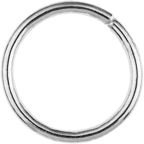 Open Jump Rings Platinum 0.6x4mm 1000pcs for DIY Jewelry Making Supplies