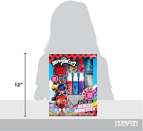 Miraculous Spots On Beauty Makeover Beauty Studio for Kids, Create Your Own Hair Art & Manicure Kit, Great for Girls Sleepover & Birthday Party, Fashion Party Ideas, Nail Art for Kids Ages 6, 7, 8, 9