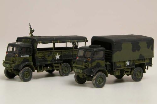 Airfix Model Tank - A03306 WWII 3-ton 4x4 General Service & Troop Trucks, Plastic Model Kits for Adults & Kids 14+, 1:76 Scale, Skill Level 2, WW2 Theme Military Models, World War 2 Tanks