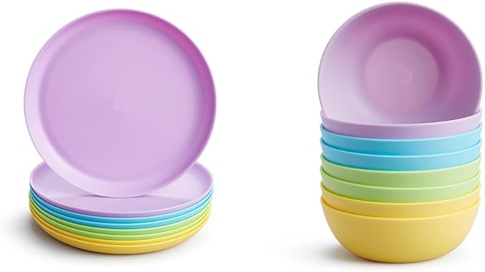 Munchkin® Multi™ Baby and Toddler Plates, 8 Pack & Multi™ Baby and Toddler Bowls, 8 Pack