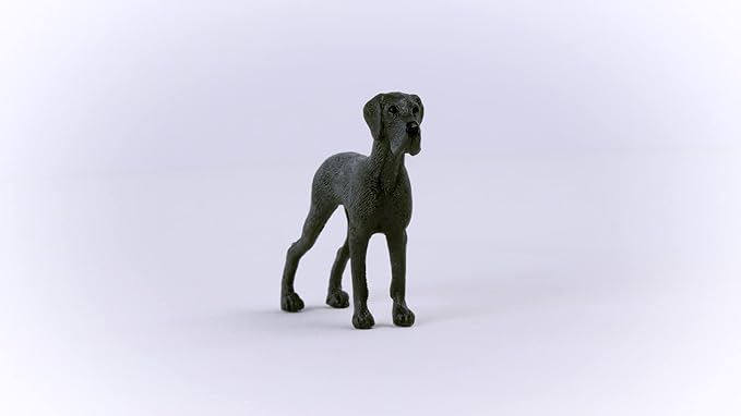 Schleich Farm World Great Dane Dog Figurine - Highly Detailed and Durable Animal Toy, Fun and Educational Play for Boys and Girls, Gift for Kids Ages 3+