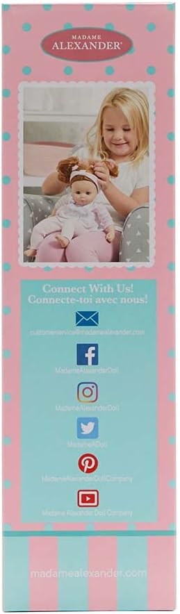 Madame Alexander 14" My Little Girl Rainbow Overalls Doll, Light Skin Tone