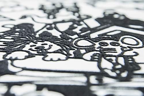 Dolphins Color Velvet Poster for Kids and Adults- Marine Life- Arts and Craft Kit Includes a 11.75" x 8.25" Picture and 12 Watercolor Markers- Ideal for Travel