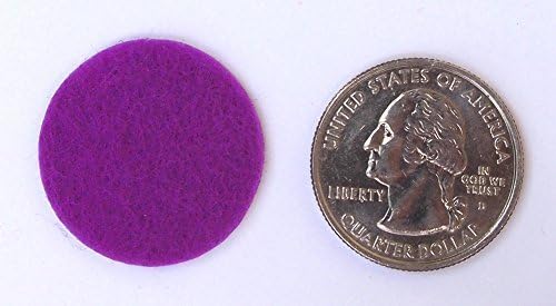 Playfully Ever After Purple Felt Circle Stickers (1 inch - 100pc)
