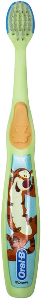 Oral-B Baby Manual Toothbrush, Pooh Characters, 0-3 Years Old, Extra Soft (Characters Vary) - Pack of 3