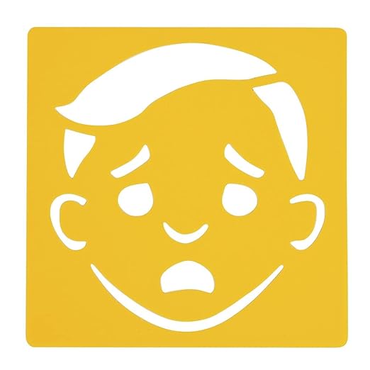 Emotional Stencils Set of 6, Homeschool, Home School Use