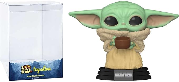 The Child with Cup: P o p ! Vinyl Figurine Bundle with 1 Compatible 'ToysDiva' Graphic Protector (378-49933 - B)