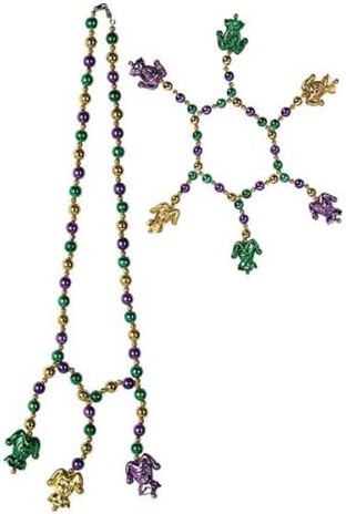 Mardi Gras Beads Choker/Bracelet Set Party Accessory (1 count) (1/Card)