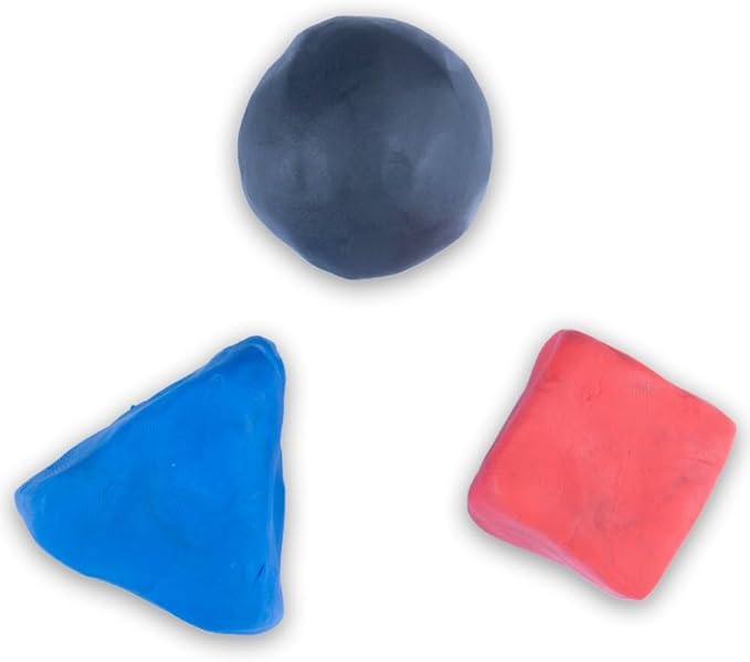 Craft County Modeling Clay – 1 lb (Eight Assorted Color Bars) – Use for Claymation, Models, and Stop Motion (Neons)