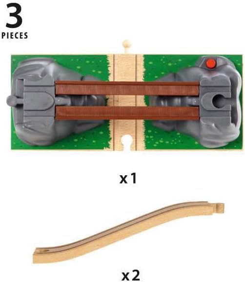 BRIO World - 33391 Collapsing Bridge - Engaging 3-Piece Toy Train Accessory | Cultivates Creative Play | Enhances Logical Thinking | Suitable for Kids Aged 3 & Up | Compatible with All BRIO Sets