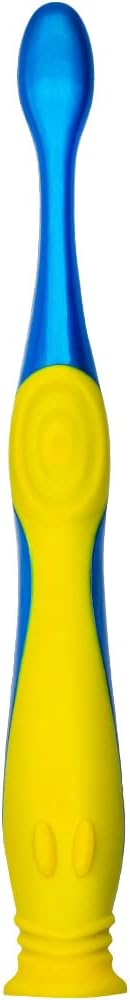 Colgate Dinosaur Toothbrush for Children with Suction Cup, Kids 2-5 Years Old, Extra Soft - Pack of 4