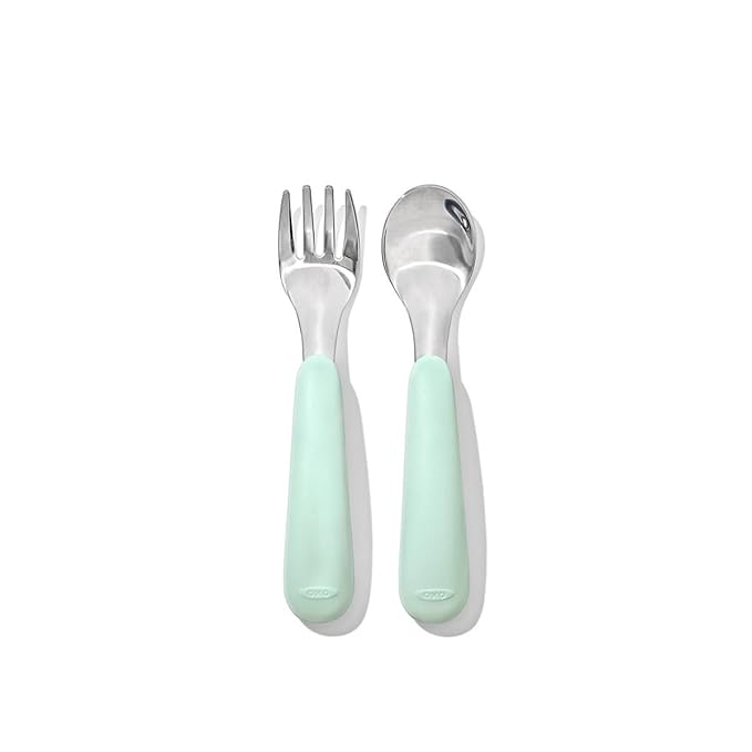 OXO Tot Fork and Spoon Set - Opal