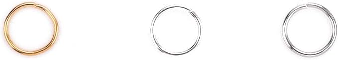 Open Jump Rings Gold 0.8x8mm 300pcs for DIY Jewelry Making Supplies
