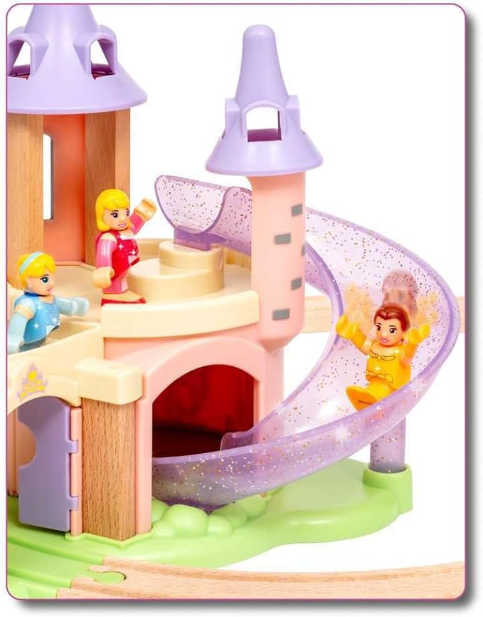 Brio Disney Princess Castle Set - Enchanting Wooden Train Adventure | Includes Classic Disney Princesses | Compatible with All BRIO Railway Toys | FSC-Certified Materials | Ideal for Children Aged 3+