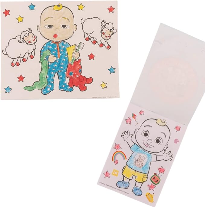 Innovative Designs Cocomelon Creative Coloring Canvas Painting and Activity Set for Kids, 1000+ pcs